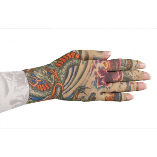 Lotus Dragon Tattoo Glove by LympheDivas